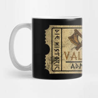 Ticket to Valhalla Viking T-Shirt Mug